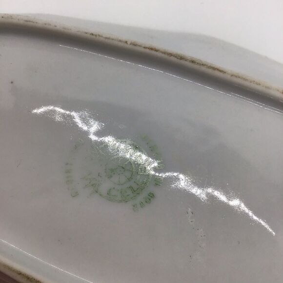 Vintage Made in Germany Luster Relish or Celery Dish - Picture 4 of 4